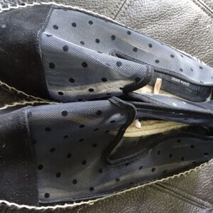 LIKE NEW ZARA BASIC COLLECTION  BLACK MESH ESPADRILLES